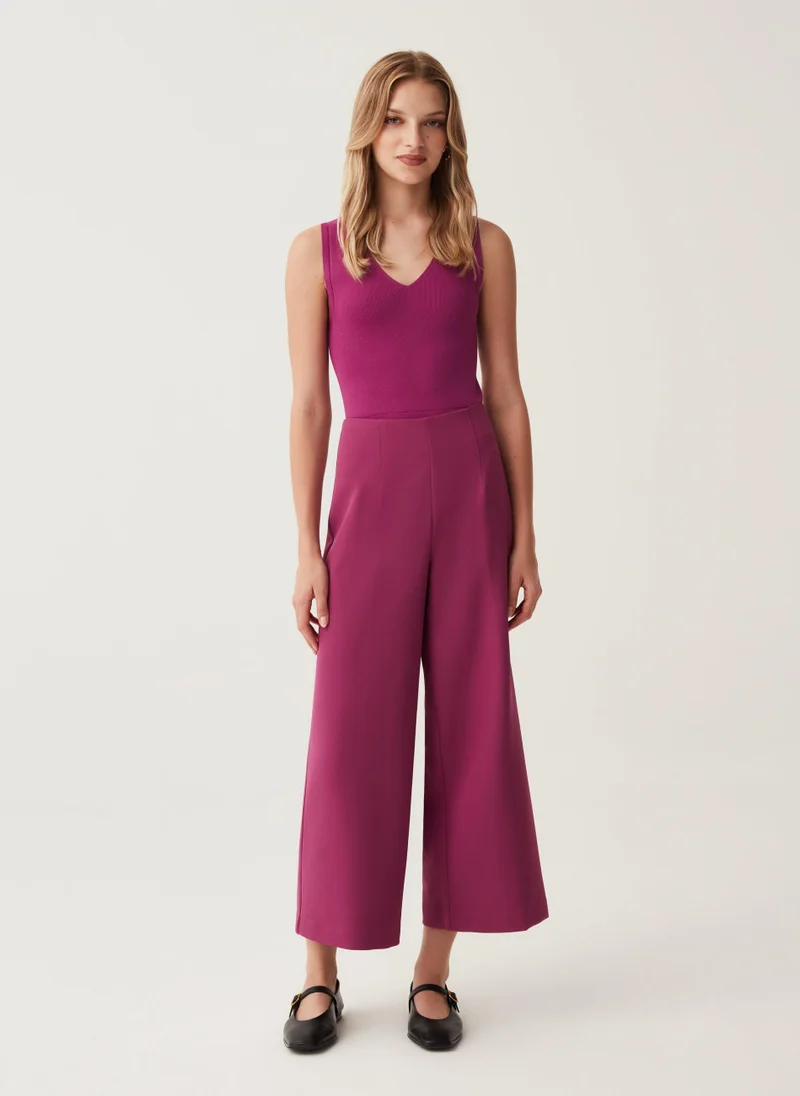 او في اس Ankle-fit stretch trousers