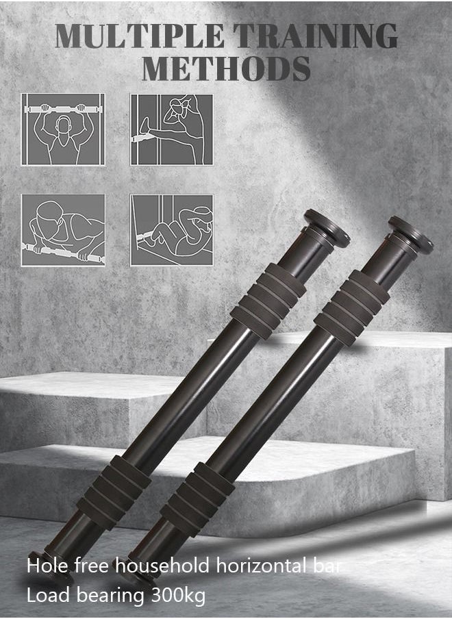 GROIC Pull Up Bar for Doorway, Heavy Duty Chin Up Bar with Comfort Foam Grips, Door Pull Up Bar Wall Mounted Adjustable Length Suitable for Home Gym Fitness Body Workout Bar  - Image 2