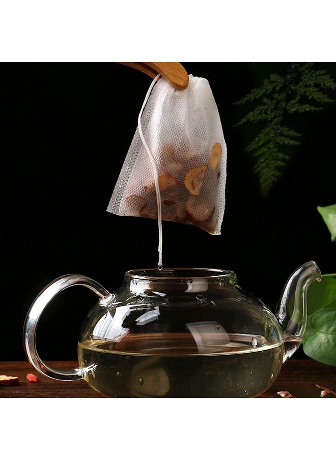 fenshine Fenshine 400 Pcs Tea Filter Bags Disposable Empty Tea Bags Cotton Drawstring Seal Tea Infusers Bag for Loose Leaf Teal  - Image 5