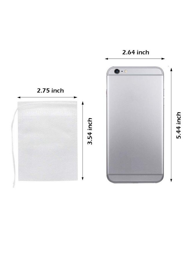 fenshine Fenshine 400 Pcs Tea Filter Bags Disposable Empty Tea Bags Cotton Drawstring Seal Tea Infusers Bag for Loose Leaf Teal  - Image 2