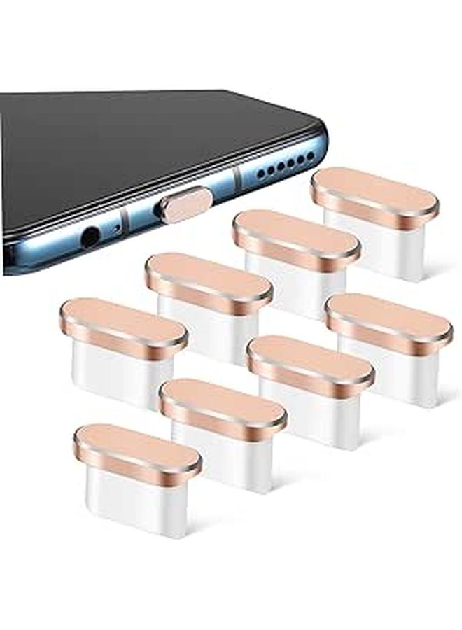 10 Pcs USB C Dust Plug Cover Caps For Port Cleaning Protection Black - Image 1