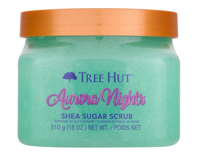 Tree Hut Aurora Nights Shea Sugar Scrub, Exfoliating, Hydrating & Moisturizing Body Scrub with Shea Butter & Nourishing Essential Oils, Smooth & Soften Skin, 18 oz - Image 1
