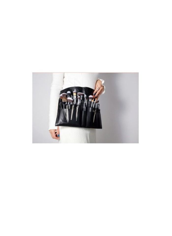 Jessup Makeup-brush Bag Black Apron Belt Professional - BB002 - With Brush 7Pcs  - Image 3
