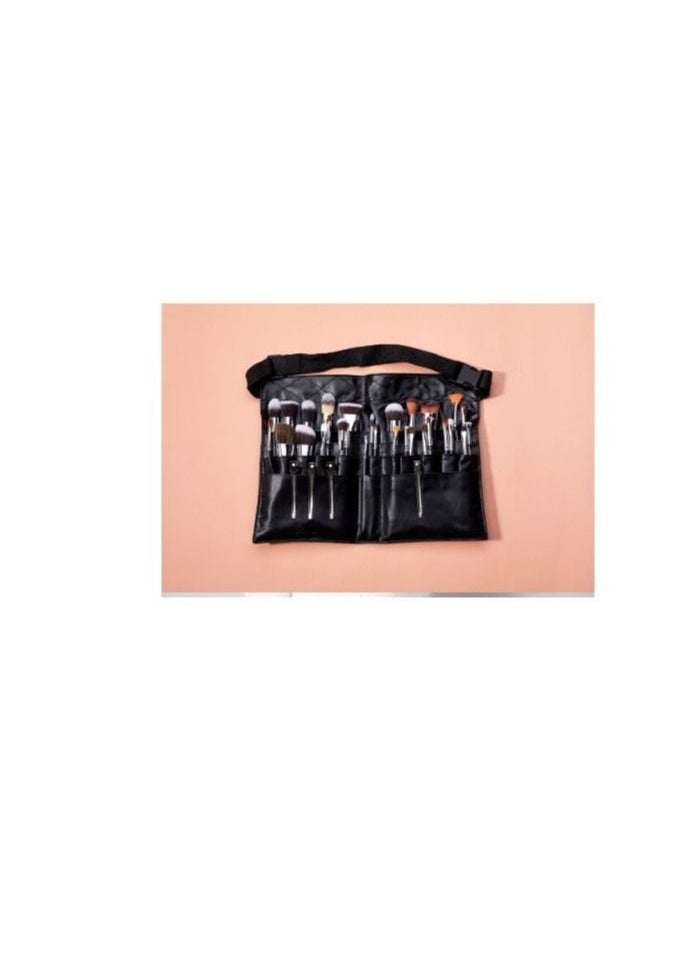 Jessup Makeup-brush Bag Black Apron Belt Professional - BB002 - With Brush 7Pcs  - Image 2