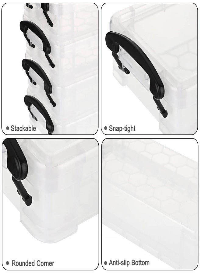 BTSKY مجموعة BTSKY من 6 صناديق أقلام بسعة كبيرة، منظم لتخزين مستلزمات المكتب، حاوية لأقلام الرسم وفرش الطلاء (أسود) - Image 5