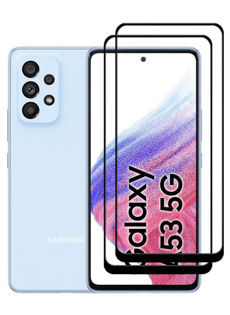 ACLIX 2 Pieces Antistatic ESD Dustproof Premium Quality High Definition Tempered Glass Screen Protector Designed For Samsung Galaxy A53 5G - Image 1