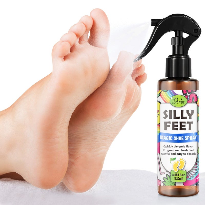 danliss Foot Shoe Freshening Spray 120ml - Odor Control for  Shoes - Image 1