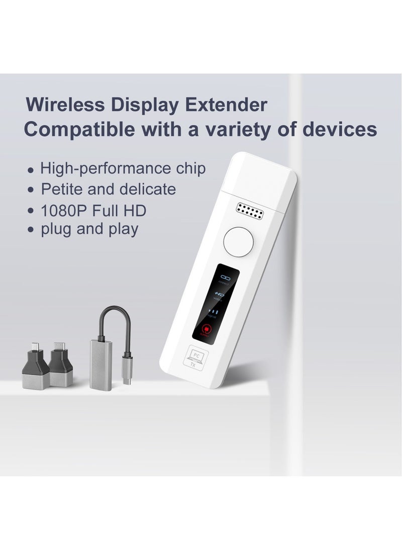 زيستيك جهاز إرسال واستقبال لاسلكي HDMI 165 قدم/50 متر، شاشة LED، فك تشفير 4K 1080P @ 60 هرتز، موسع HDMI لاسلكي 5G/2.4G للفيديو والصوت للشاشة من الكمبيوتر الشخصي/جهاز عرض/جهاز عرض/جهاز تلفزيون  - Image 2