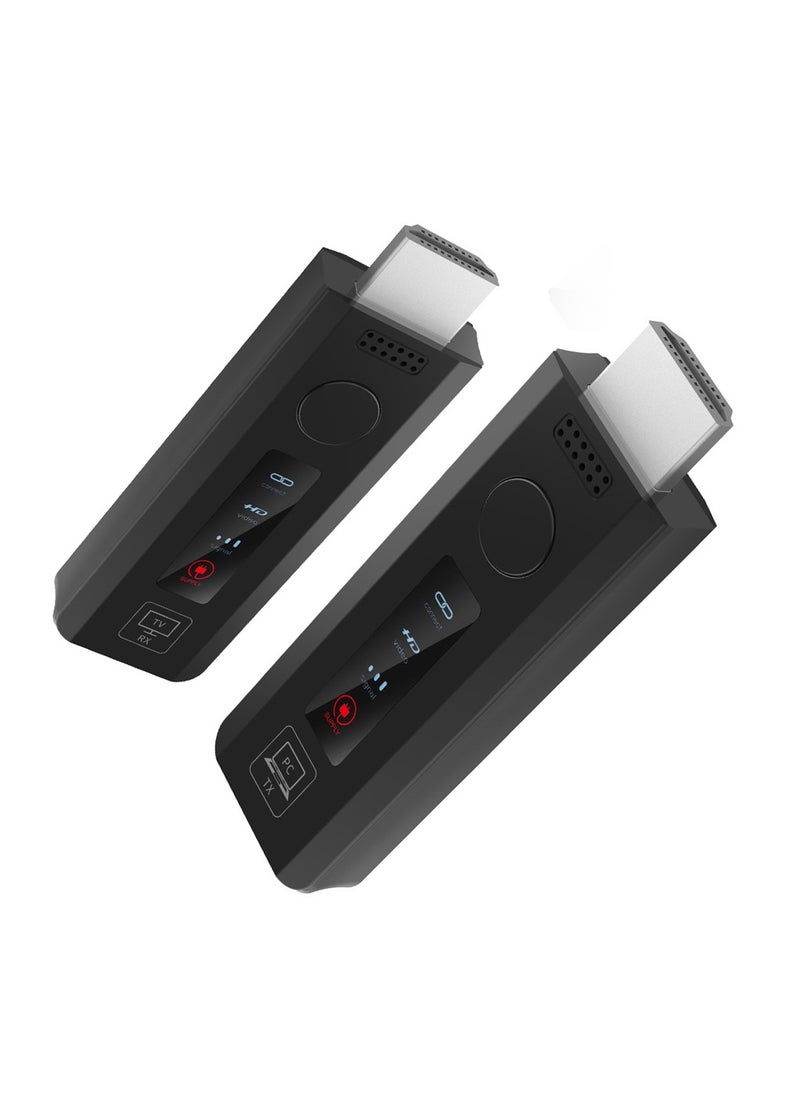 جهاز إرسال واستقبال لاسلكي HDMI 165 قدم/50 متر، شاشة LED، فك تشفير 4K 1080P @ 60 هرتز، موسع HDMI لاسلكي 5G/2.4G للفيديو والصوت للشاشة من الكمبيوتر الشخصي/جهاز عرض/جهاز عرض/جهاز تلفزيون