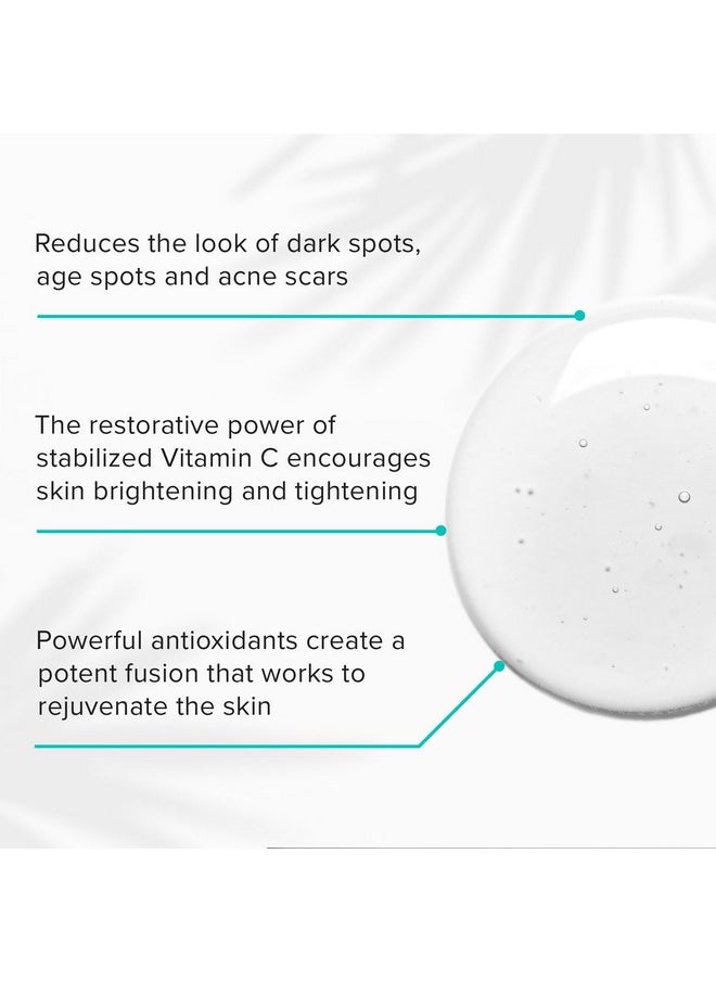 ClarityRx - ClarityRx C-Results Vitamin C Brightening Face Serum, Natural Plant-Based Anti-Aging Facial Treatment for Dark Spots & Acne Scars (0.5 fl oz) - Image 1