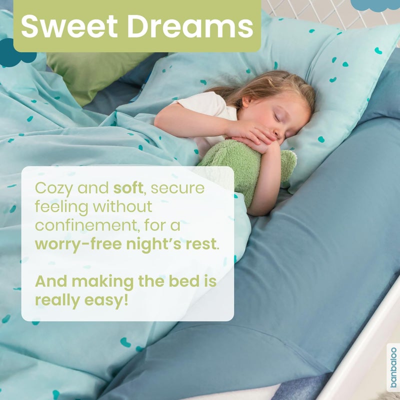 BANBALOO | Bed Bumper for Toddlers - Premium Model | XL Bed Barrier with Mattress Cover | Toddler Bed Bumper | Easy Setup and Quick Installation | Queen, King, Twin, Full-Size Bed | Foam - Image 2