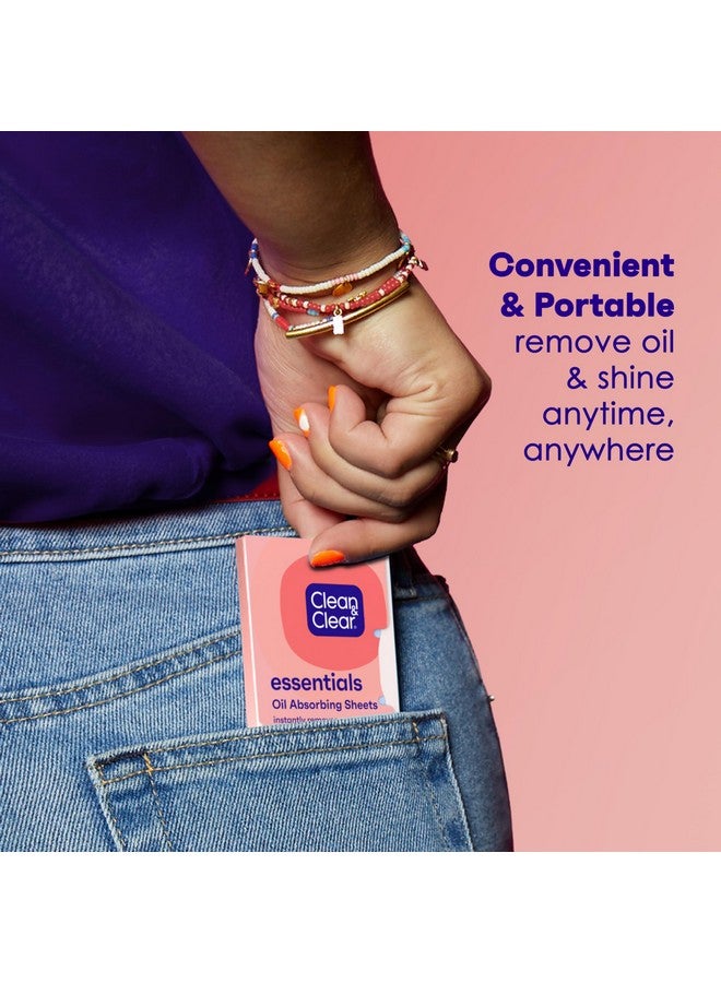 Clean & Clear Oil Absorbing Facial Sheets, Portable Blotting Papers for Face & Nose, Absorbing Blotting Sheets for Oily Skin to Instantly Remove Excess Oil & Shine, 3 x 50 ct - Image 4