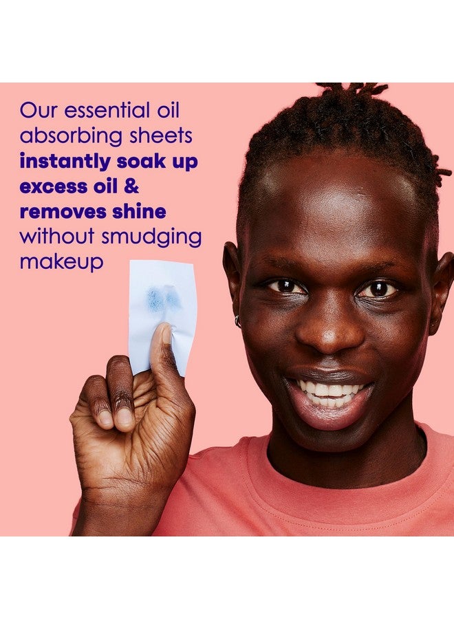 Clean & Clear Oil Absorbing Facial Sheets, Portable Blotting Papers for Face & Nose, Absorbing Blotting Sheets for Oily Skin to Instantly Remove Excess Oil & Shine, 3 x 50 ct - Image 3