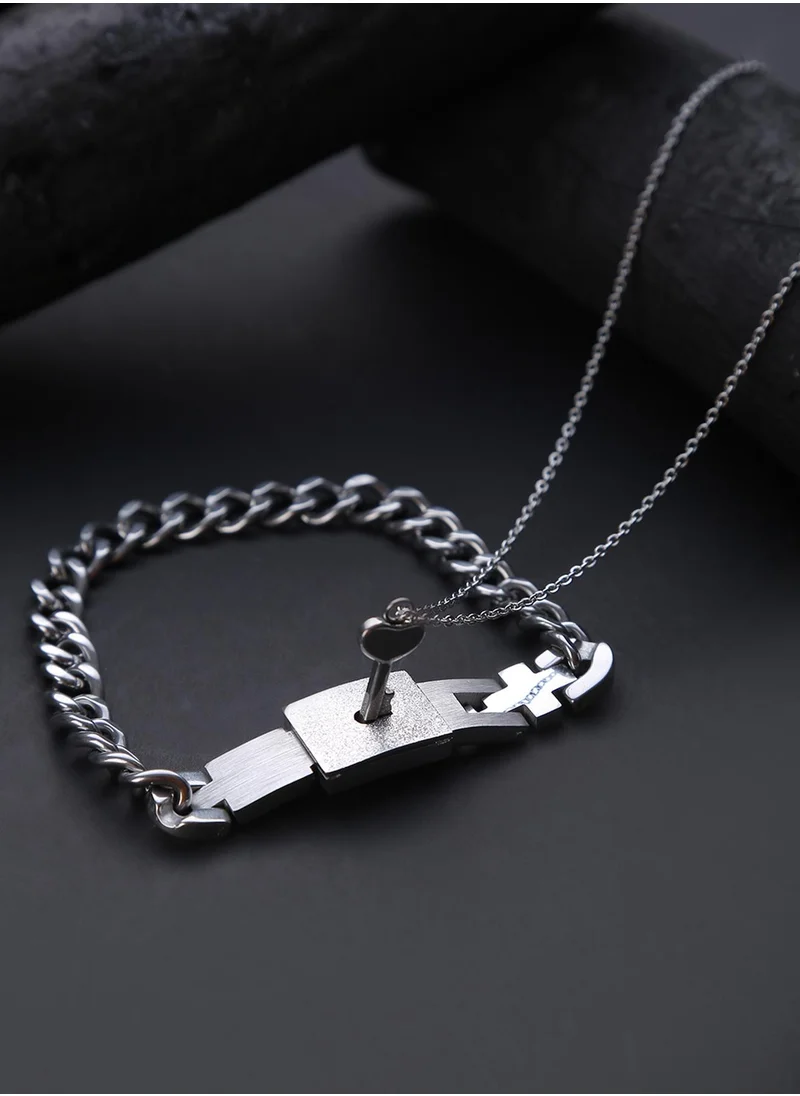 SOHI Chain & Bracelet Designer Jewellery Set