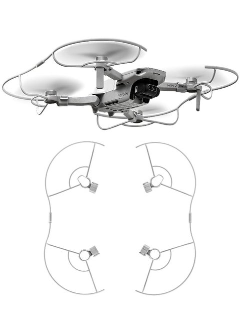 حماية المروحة للطائرات بدون طيار Mavic Mini وDJI Mini 2 - واقي مروحة طائرات درون مطور لحماية الشفرات مع حاجز أمان لزيادة حماية الطيران
