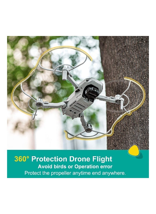 حماية المروحة للطائرات بدون طيار Mavic Mini وDJI Mini 2 - واقي مروحة طائرات درون مطور لحماية الشفرات مع حاجز أمان لزيادة حماية الطيران  - Image 5