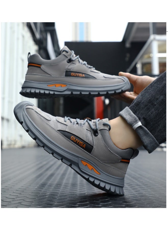 GUYISA Work Sneakers Steel Toe Cap Safety Shoes Men Boots Anti-smash Anti-puncture Work Boots Security - Image 2