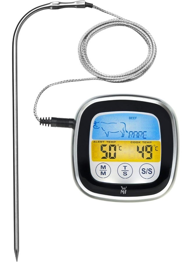 WMF Meat Digital Thermometer With Touch Led Display 5 Cooking Levels With Magnetic Holder. Bbq Thermometer.  - Image 1
