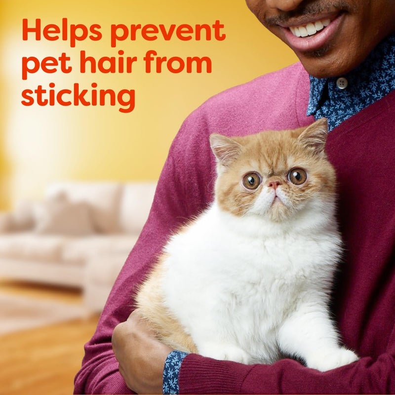 Bounce أوراق تجفيف Bounce لحماية شعر الحيوانات والوبر بحجم ميغا مع 3X مقاتلي شعر الحيوانات، رائحة منعشة، 180 عدداً - Image 4