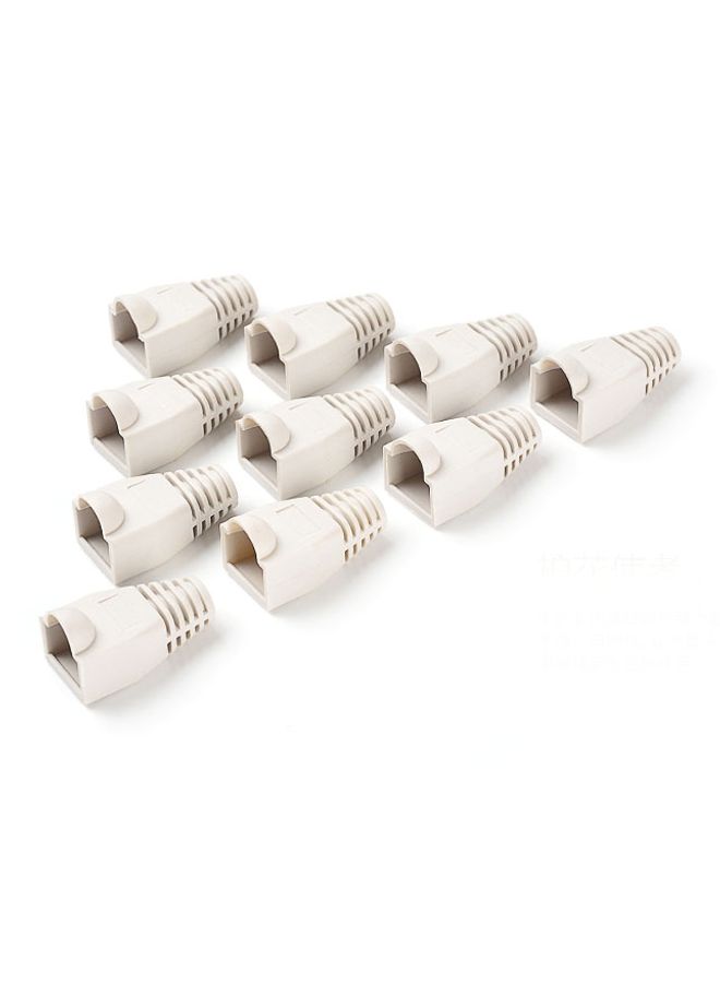 BURAQ Network Cable Boots Cap Cover for RJ45, White (100 pcs in one packaging , the price is for 100 pcs)(White) - Image 2