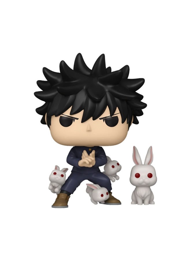 Funko Funko POP! & Buddy Animation Jujutsu Kaisen: Shibuya Incident Megumi Fushiguro with Rabbits Vinyl Figure (11.17 cm)  - Image 2