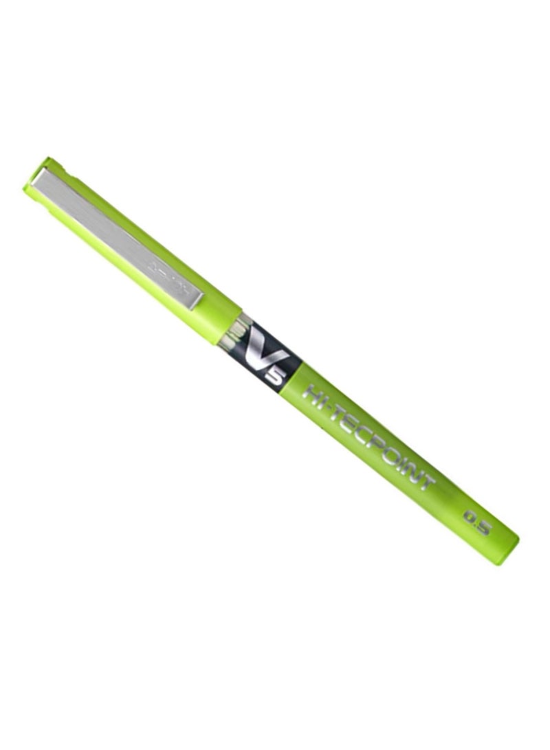 PILOT قلم حبر جاف Hi-tecpoint V5 Fine مكون من 12 قطعة، حبر أخضر فاتح - Image 2