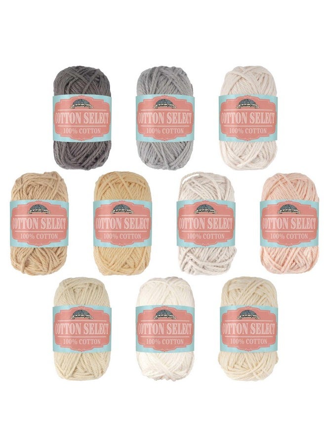 BambooMN Jubileeyarn Cotton Select Bonbon Yarn Assortment H 10X10G Mini Ball 1 Pack  - Image 1