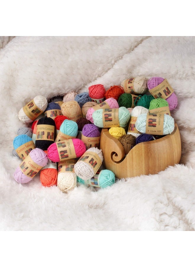 BambooMN Jubileeyarn Cotton Select Bonbon Yarn Assortment H 10X10G Mini Ball 1 Pack  - Image 3
