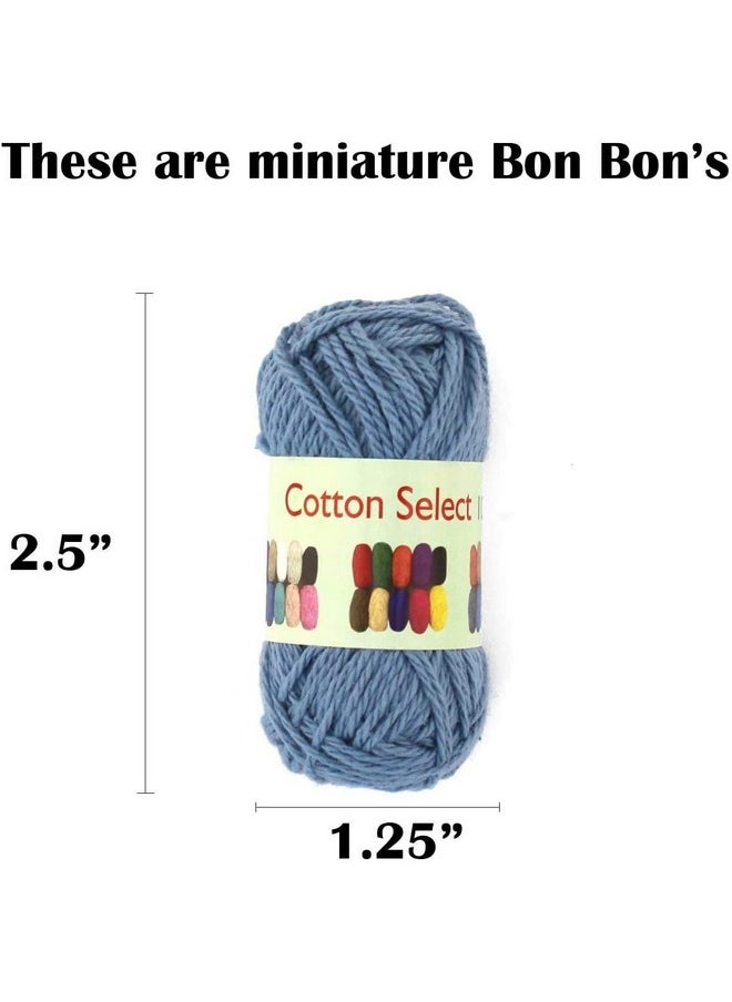 BambooMN Jubileeyarn Cotton Select Bonbon Yarn Assortment H 10X10G Mini Ball 1 Pack  - Image 4