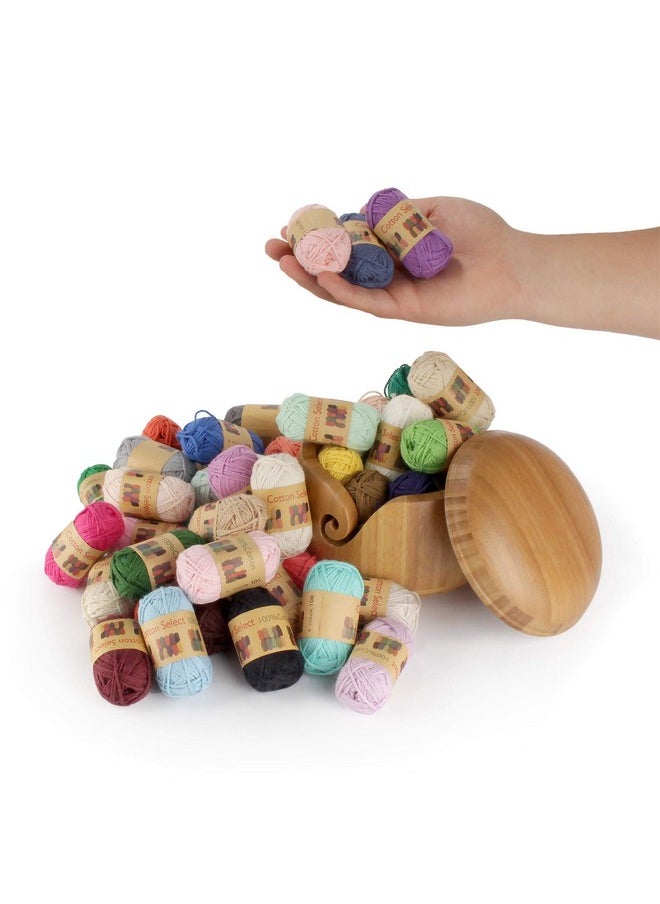 BambooMN Jubileeyarn Cotton Select Bonbon Yarn Assortment H 10X10G Mini Ball 1 Pack  - Image 2