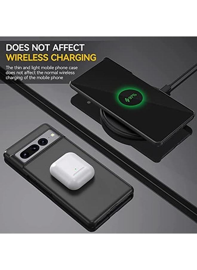 إيروريكس جراب متوافق مع هاتف Google Pixel 7 Pro جراب كمبيوتر صلب رفيع للغاية ومضاد للصدمات ومضاد للخدش وغطاء حماية أسود لهاتف Google Pixel 7 Pro  - Image 5