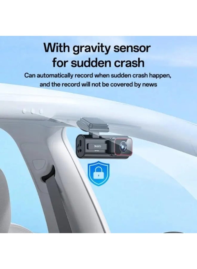 Yesido Dash Cam, HD High Clear Camera, 145 Degree Range, 1.47-Inch Screen, GK7202V300 Chip, App-Enabled Front Driving Recorder - Image 3