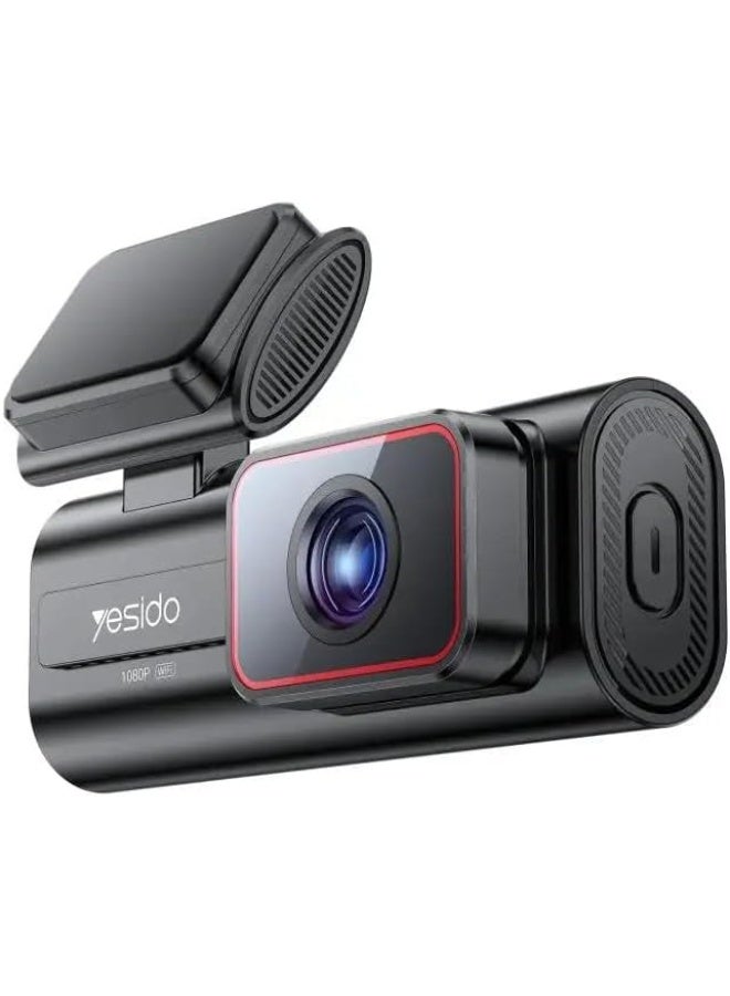Yesido Dash Cam, HD High Clear Camera, 145 Degree Range, 1.47-Inch Screen, GK7202V300 Chip, App-Enabled Front Driving Recorder - Image 1