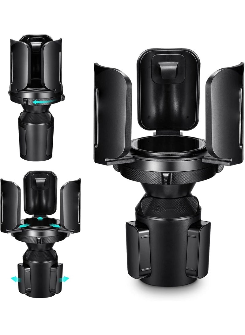 NANAO Cup Holder Expander for Car - All Purpose Car Cup Holder Expander with Adjustable Adapter and Holder, Compatible with 10-64 oz Large Bottles & Cups & Drinks - Image 1