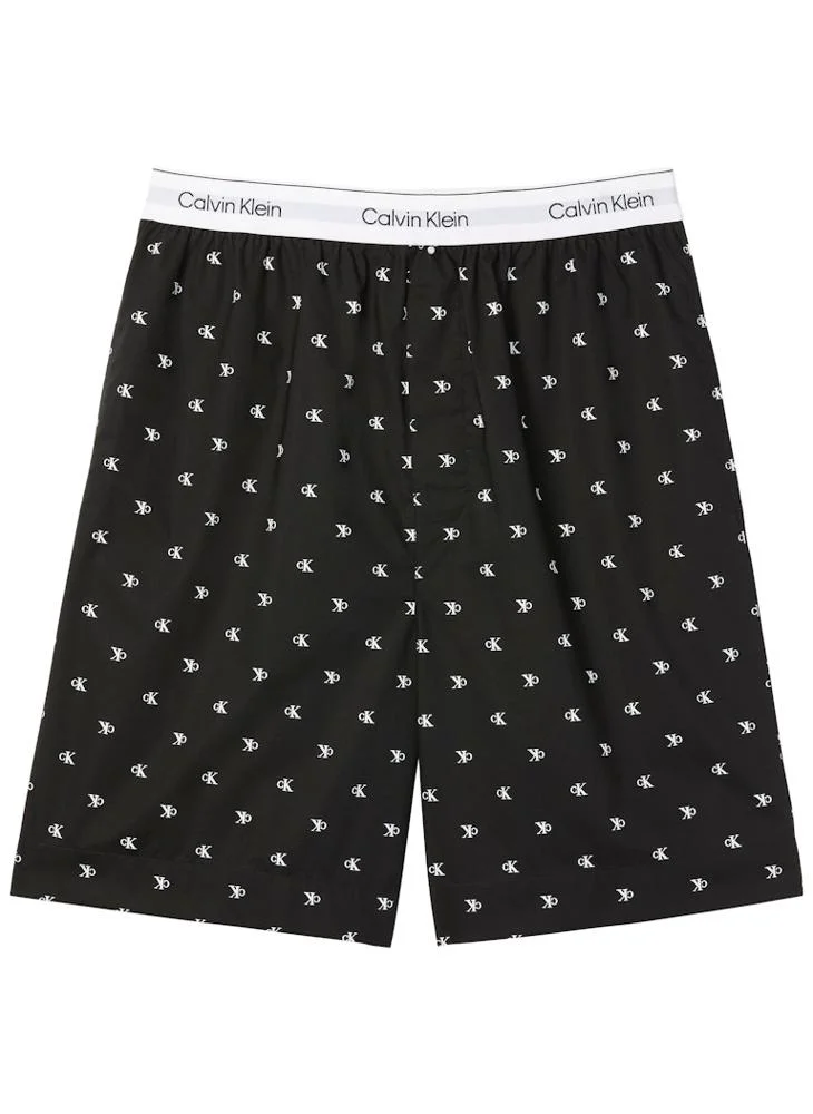 CALVIN KLEIN  Logo Waistband Pyjama Shorts for Men | Best Price UAE