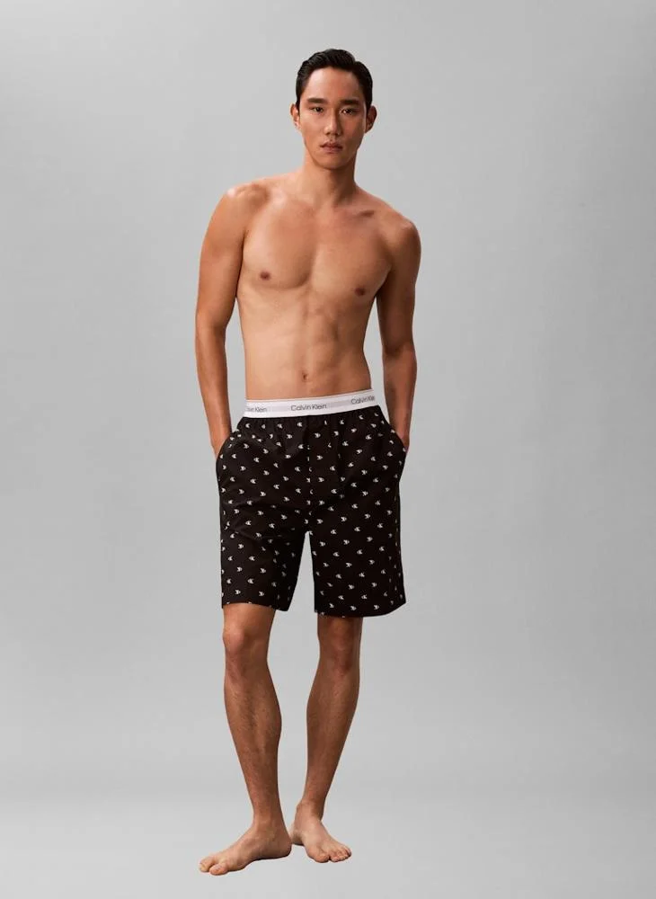 CALVIN KLEIN  Logo Waistband Pyjama Shorts for Men | Best Price UAE