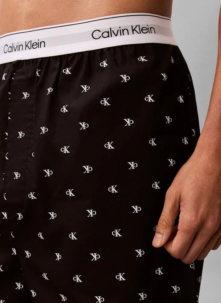 CALVIN KLEIN  Logo Waistband Pyjama Shorts for Men | Best Price UAE