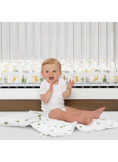 Delta CHILDREN Delta Children Fitted Crib Sheets for Girls and Boys - Crib Sheet for Standard Crib and Toddler Mattresses - 28x52 Inch (Pack of 2), Safari Friends  - Image 2