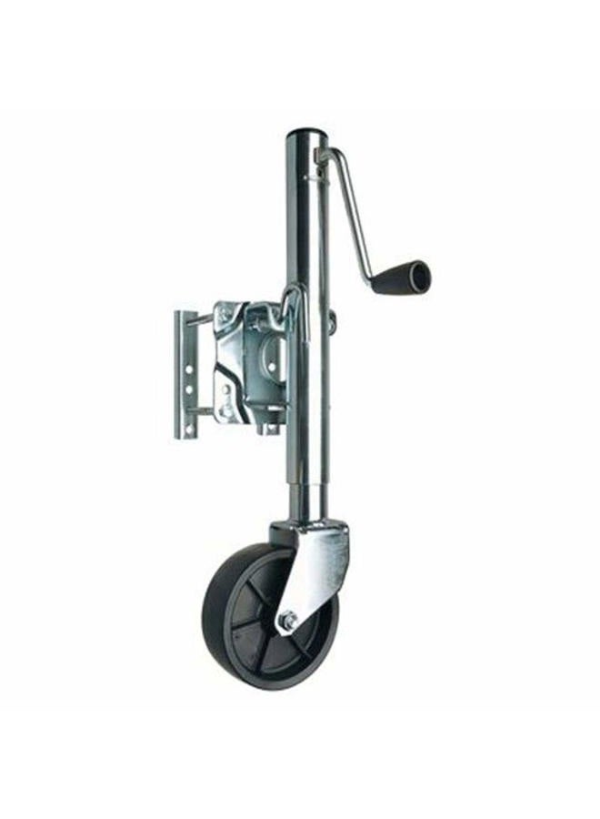 REESE Towpower 74410 Trailer Jack, Heavy-Duty Swivel Mount, 6-Inch Wheel, Chrome - Image 1