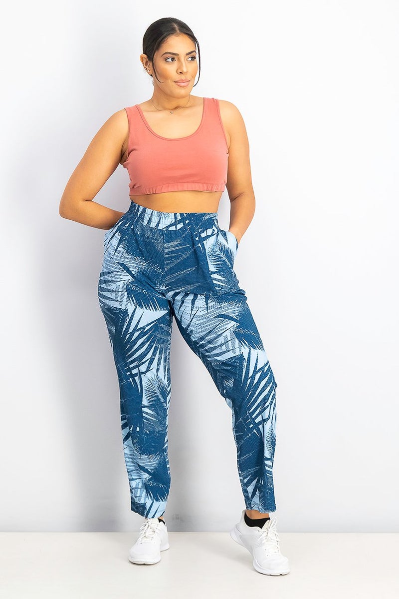 Tchibo Women Sportswear Fit Training Pants, Light Blue - Image 3