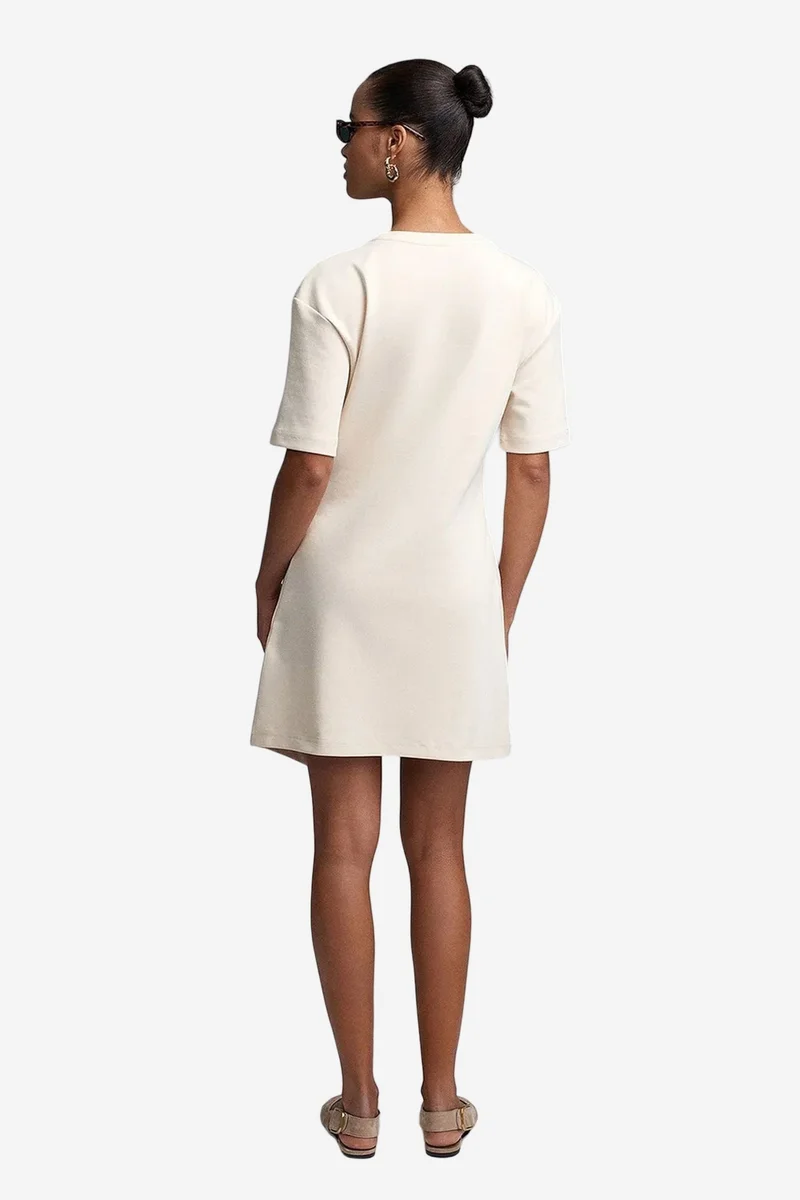 Dilvin Cream Natural DILVIN Women's Mini Shift Dress for Women | Best Price UAE