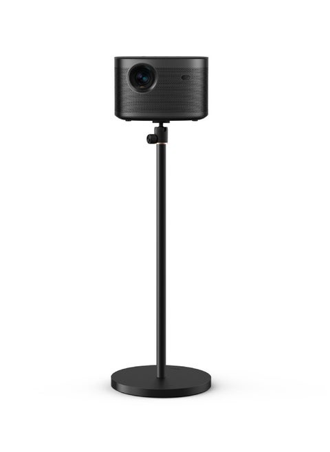 X Floor Stand - Fits Most Projector, Equipped With Standard 1/4-inch Screw For Universal Compatibility, 360° Rotation, Adjustable Height beween 19-35 inches, Round Weighted Base - Black