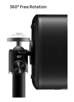XGIMI X Floor Stand - Fits Most Projector, Equipped With Standard 1/4-inch Screw For Universal Compatibility, 360° Rotation, Adjustable Height beween 19-35 inches, Round Weighted Base - Black  - Image 5