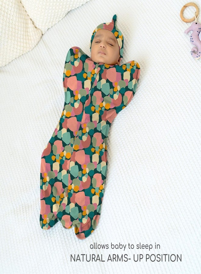 Cocoon Care Knitted Bamboo Cotton Arms Up Swaddle Sleeping Pod for Baby | Swaddle Pod for New Born Baby | Colordrop | 0-3M - Image 4