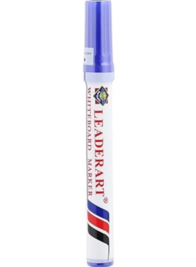 Unik 500 White Board Marker Round Tip Set Of 12  - Blue - Image 2