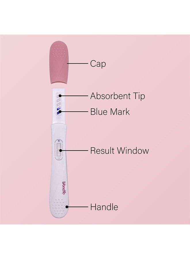 Wondfo Pregnancy Test Early Result 5 Pack - Extra Sensitive HCG Urine Midstream Test 10 MIU - Detect 6 Days Sooner Than Your Missed Period - Image 5