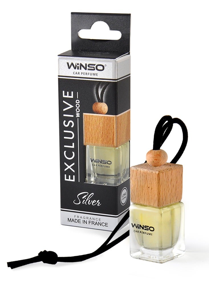 وينسو معطر هواء فاخر للسيارة مصنوع من الخشب الفضي الحصري، عطر ذو رائحة غريبة وساحرة. العطر مصنوع في فرنسا C45 - Image 1