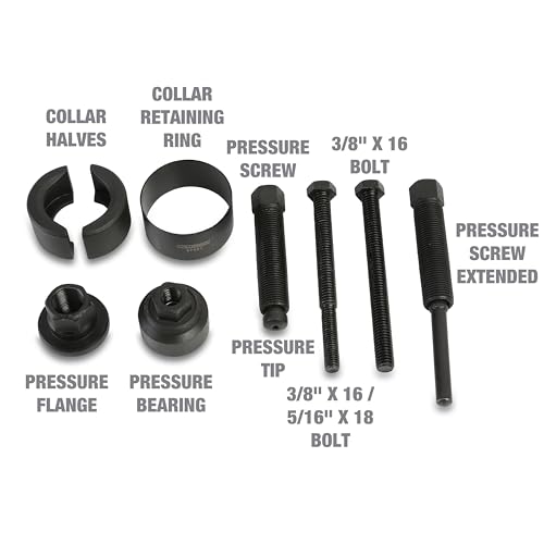 OEMTOOLS 37031 Power Steering Pulley Puller and Installer Kit, Removes and Installs Power Steering Pump Pulleys on Most Domestic Vehicles, Ford, GM, VW , green - Image 5