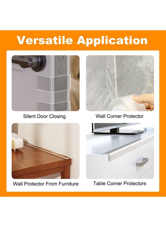 CHENYA Clear Soft Corner Protectors for Furniture Strip,0.8 in x 13.12 FT,Sharp Edge & Table Bumper,Window Edge,Wall Protector, Soft Corner Guards Safe for Proof,Table Corner Protectors in Family,2 Rolls - Image 2