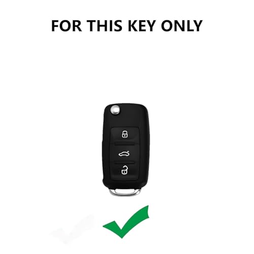 LivTee Premium Metal Alloy Key Cover for Skoda and Volkswagen - Polo Vento Jetta Ameo Passat and Skoda Rapid Laura Superb Octavia Fabia Yeti 3 Button Flip Key Cover (Skoda) - Image 5